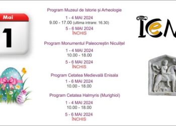 PROGRAMUL MUZEELOR din județul Tulcea, în perioada 1 – 6 mai 2024