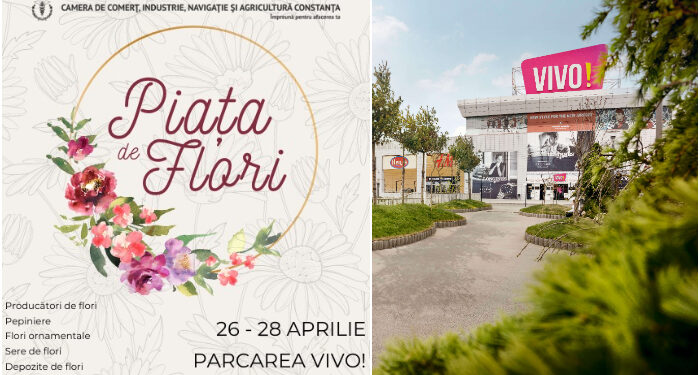 PIAȚA DE FLORI, un târg spectaculos pentru ochi și inimă, organizat de CCINA la complexul comercial VIVO