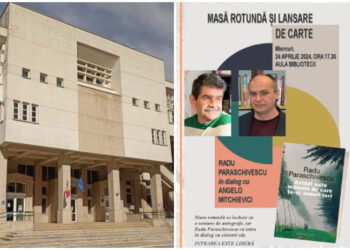 Scriitorul Radu Paraschivescu lansează un nou roman, la Biblioteca Județeană Constanța
