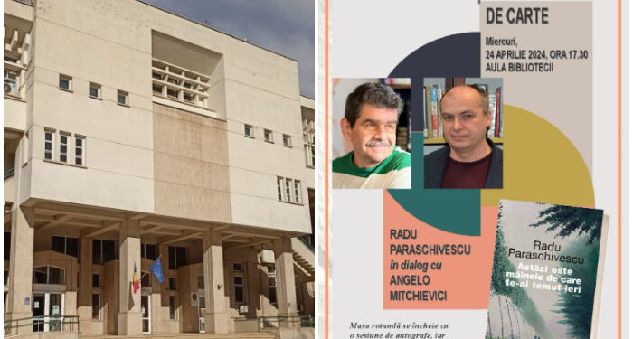 Scriitorul Radu Paraschivescu lansează un nou roman, la Biblioteca Județeană Constanța