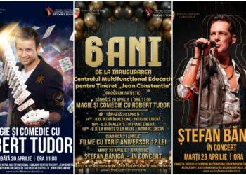 CONCERTE, MAGIE ȘI SUPER-FILME. Programul COMPLET al Zilelor Centrului ”Jean Constantin” – 6 ani de la inaugurare