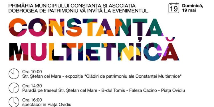CONSTANȚA MULTIETNICĂ – Impresionantă paradă a etniilor și costumelor tradiționale dobrogene, urmată de un spectacol în Piața Ovidiu