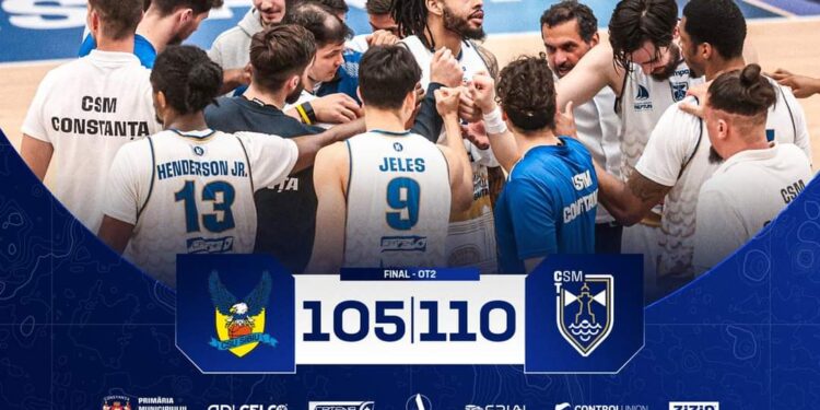 Baschetbaliștii de la CSM Constanța, victorie senzațională în meciul decisiv cu CSU Sibiu!