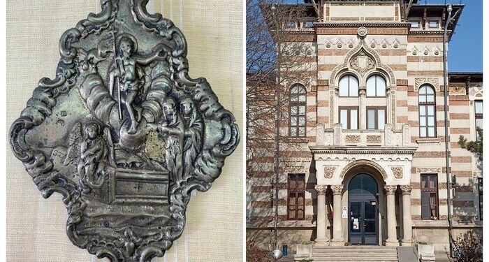 Învierea lui Iisus, ilustrată într-o deosebită icoană din bronz, aflată în patrimoniul Muzeului de Artă Populară Constanța