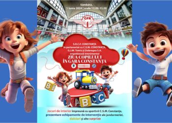 Pe 1 iunie, Gara Constanța devine teren de joacă pentru cei mici