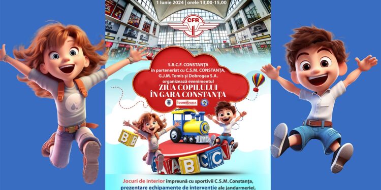 Pe 1 iunie, Gara Constanța devine teren de joacă pentru cei mici