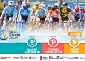 Medgidia găzduiește prima etapă a Campionatului Național de Ciclism, destinat copiilor cu vârste între 5 și 14 ani