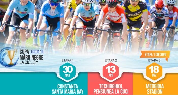 Medgidia găzduiește prima etapă a Campionatului Național de Ciclism, destinat copiilor cu vârste între 5 și 14 ani