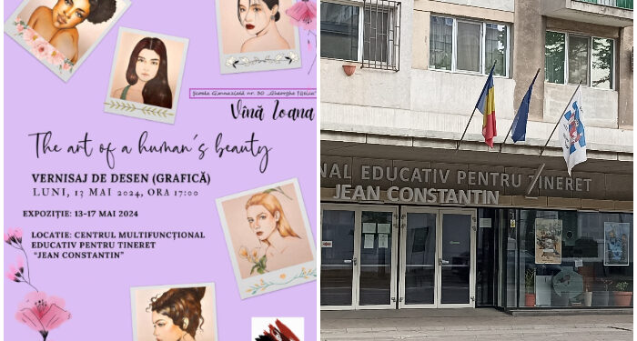 „The Art of a Human’s Beauty” – Fascinația portretului, într-o expoziție de grafică deschisă la Centrul Jean Constantin