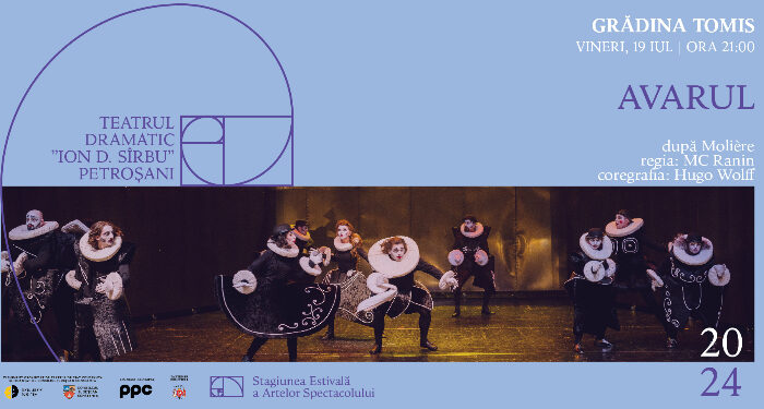 SEAS 2024: AVARUL – Teatrul ”Ion D. Sîrbu” Petroșani, vineri, 19 iulie, la Grădina Tomis