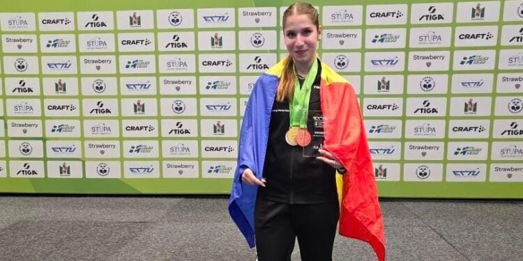 CSM Constanța: Bianca Mei-Roșu este CAMPIOANĂ EUROPEANĂ la tenis de masă!