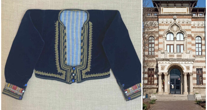 „Mintan ̓u di catifé” – Vestă festivă din costumul aromâncelor, expusă la Muzeul de Artă Populară Constanța