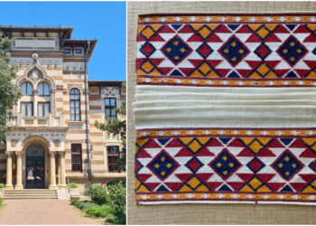 Ștergar tătăresc – kîbîrîz, expus la Muzeul de Artă Populară Constanța