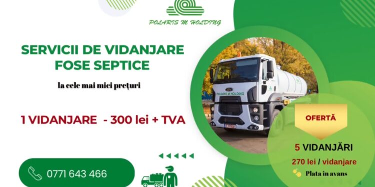 POLARIS: Servicii de vidanjare fose septice în Năvodari, Corbu, Lumina, Ovidiu și Constanța