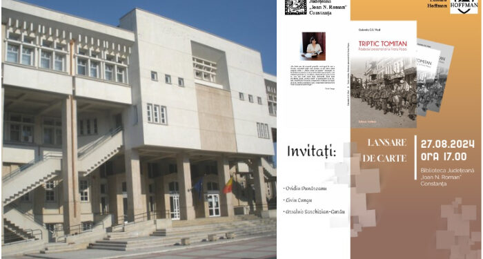 Lansare de carte la Biblioteca Județeană Constanța: „Triptic tomitan – Războiul personal al lui Franz Popa”