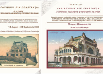 Dublă expoziție dedicată istoriei Cazinoului din Constanța, la Biblioteca Județeană și pe faleza Cazinoului