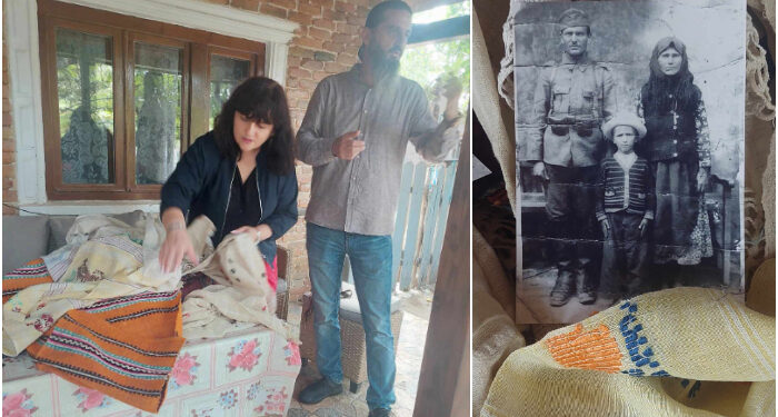 Țesături din borangic și alte obiecte din Satu Nou și Zebil, donate Muzeului de Artă Populară Constanța