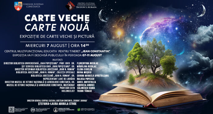 „Carte Veche | Carte Nouă”, expoziție de carte veche la Centrul Jean Constantin din Constanța