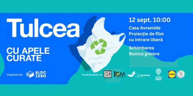 Caravana de film CU APELE CURATE ajunge la Tulcea, pe 12 septembrie