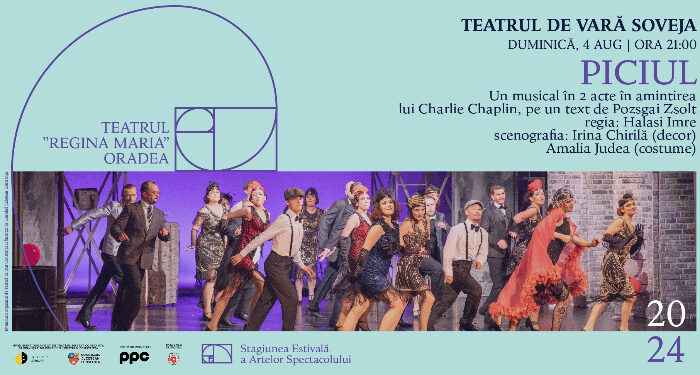 Musicalul PICIUL, tribut Charlie Chaplin, pe scena Teatrului de Vară Soveja, duminică, 4 august