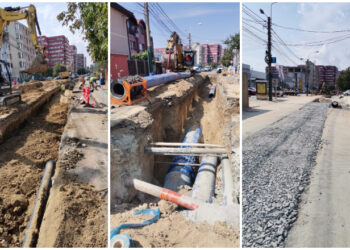 RAJA: Lucrările de reabilitare a magistralelor de apă, pe strada Baba Novac din Constanța, avansează rapid