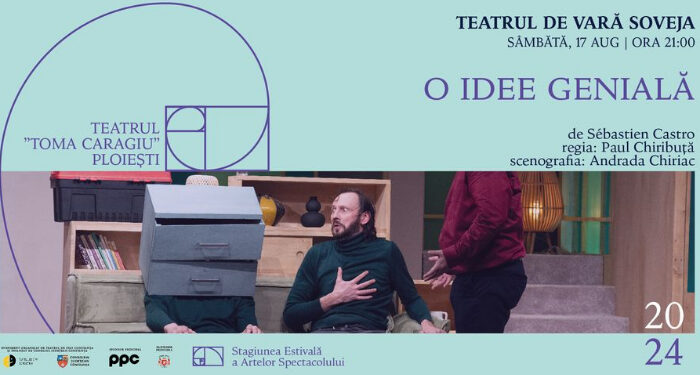 SEAS 2024: O IDEE GENIALĂ, sâmbătă, 17 august, la Teatrul de Vară Soveja