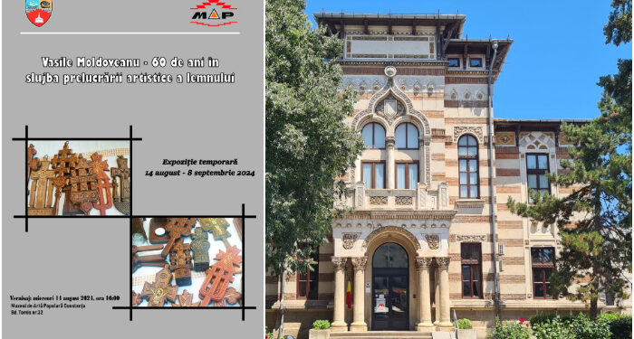 Expoziția „Vasile Moldoveanu – 60 de ani în slujba prelucrării artistice a lemnului”, la Muzeul de Artă Populară Constanța