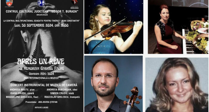 Concert de Muzică de Cameră „APRÈS UN RÊVE, in memoriam GABRIEL FAURÉ“ la Centrul Jean Constantin