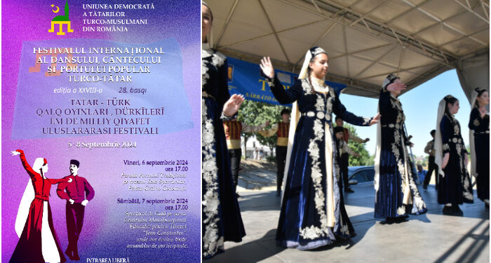 Festivalului Internațional al Dansului, Cântecului și Portului Popular Turco-Tătar, la Constanța, 6-7 septembrie
