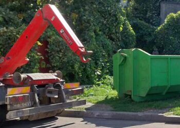 Polaris: Locația din Constanța unde este amplasată bena pentru deșeuri voluminoase, săptămâna aceasta