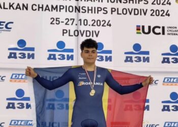MEDALIE DE AUR pentru ciclistul Matei Paris (CSM Constanța), la Campionatele Balcanice de Pistă