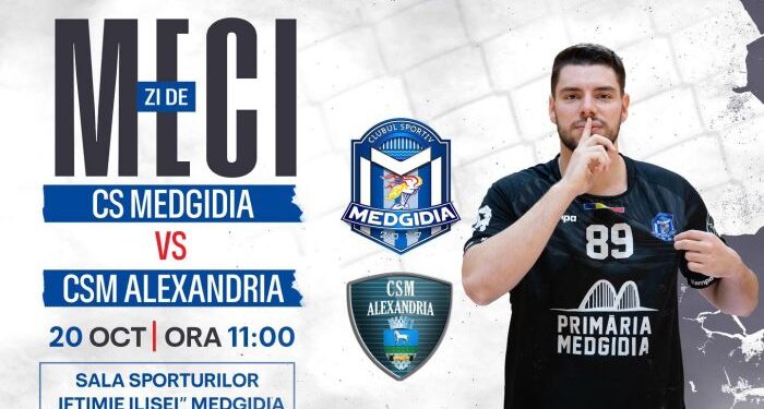 Echipa de handbal CS Medgidia joacă pe teren propriu contra CSM Alexandria, duminică, 20 octombrie