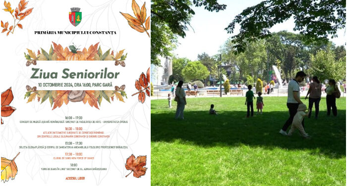 Ziua Internațională a Persoanelor Vârstnice, sărbătorită joi, 10 octombrie, în Parcul Gării din Constanța