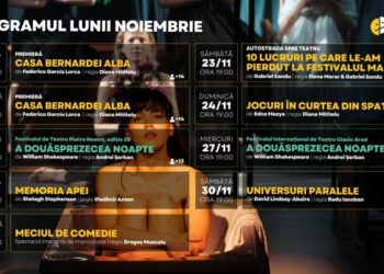 PROGRAMUL SPECTACOLELOR DIN LUNA NOIEMBRIE, la Teatrul de Stat Constanța