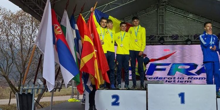 Atletul Alin Mihai Șavlovschi (CS Medgidia), Vicecampion Balcanic la cros, cu echipa României