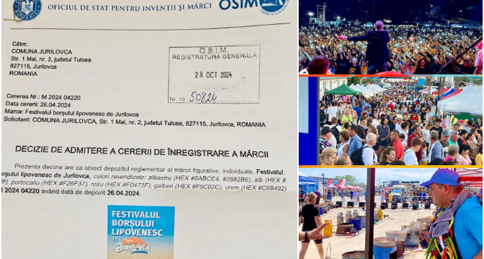 Festivalul Borșului Lipovenesc de Jurilovca a fost declarat, oficial, MARCĂ ÎNREGISTRATĂ