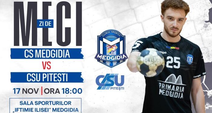 Handbaliștii de la CS Medgidia joacă pe teren propriu, duminică, 17 noiembrie, cu CSU Pitești