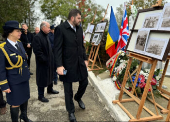 Ziua Armistițiului, comemorată la Medgidia, la monumentele dedicate eroilor sârbi, cehi și surorilor scoțiene