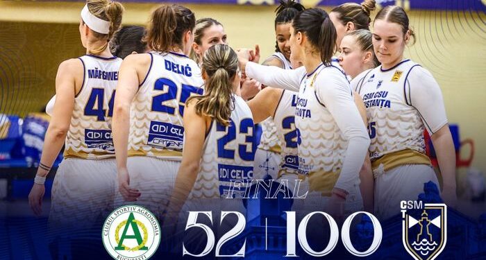 CSM Constanța s-a calificat în semifinalele Cupei României la Baschet Feminin