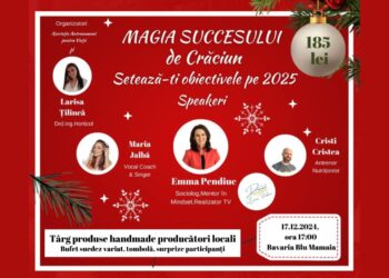 “MAGIA SUCCESULUI de Crăciun“ – Eveniment-invitație la introspecție, bunătate și celebrarea miracolului vieții