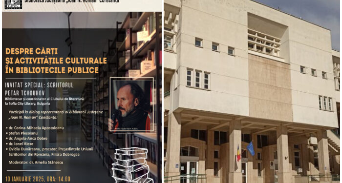 Dialog despre cărți cu Petar Tchouhov, unul dintre cei mai importanți poeți bulgari contemporani, la Biblioteca Județeană Constanța