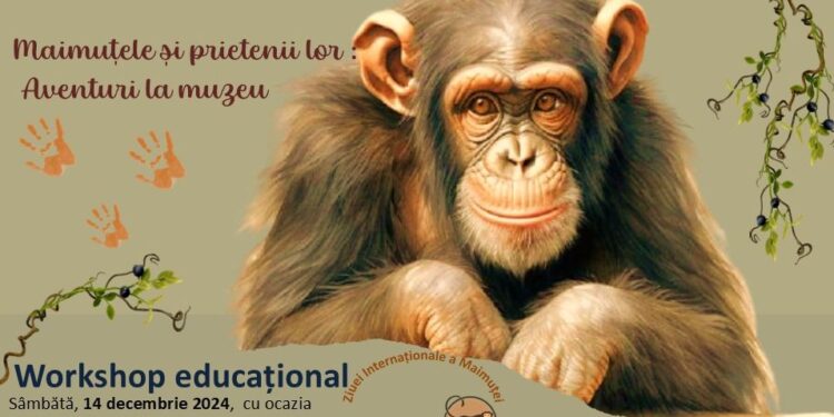 „Maimuțele și prietenii lor: Aventuri la muzeu” – Workshop educațional pentru copii, la Tulcea