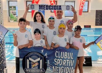 Tinerii înotători de la CS Medgidia, pe podium la Cupa Moș Crăciun la înot