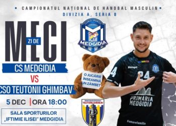 Handbaliștii de la CS Medgidia joacă pe teren propriu, cu CSO Teutonii Ghimbav, pe 5 decembrie
