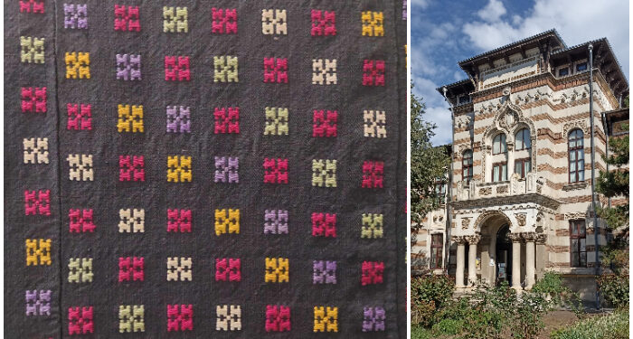 Veche plapumă dobrogeană DE TEZAUR, expusă la Muzeul de Artă Populară Constanța