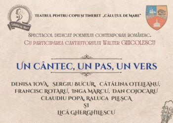 UN CÂNTEC, UN PAS, UN VERS – Spectacol de poezie, muzică și dans, la Teatrul Căluțul de Mare