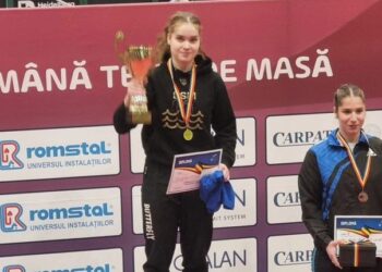 Elena Zaharia (CSM Constanța), triplă campioană națională de tineret, la tenis de masă