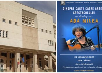 „Dinspre carte către artele spectacolului” – Dialog cu ADA MILEA, la Biblioteca Județeană din Constanța