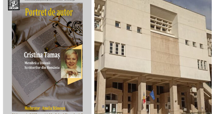 „Portret de autor”, cu scriitoarea Cristina Tamaș, la Biblioteca Județeană Constanța
