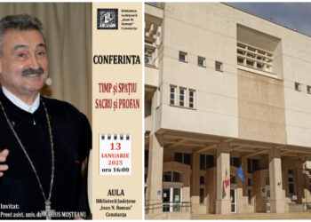 „Timp și Spațiu, Sacru și Profan” – A treia conferință a Părintelui Marius Moșteanu, la Biblioteca Județeană Constanța